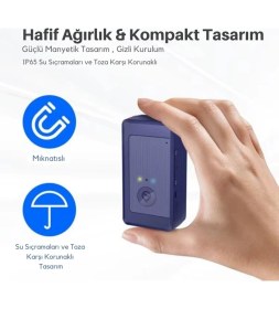 Resim Turkotek S21L - 1 YIL SİM HAT VE UYGULAMA KULLANIMI DAHİL - 4g Kablosuz 3.000 Mah 20 Gün Şarj Ömrü Araç Motosiklet Gps Takip Cihazı Son Teknoloji̇ - Aküden Bağımsız Kablosuz Mıknatıslı 