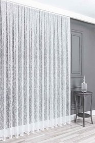 Resim Ev Depo Home Taç Sık Pile Tül Perde Tek Kanat ORMETUL41241SIK, Ekru, 170 x 240 