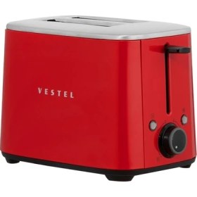 Resim Vestel Retro Kırmızı Ekmek Kızartma Makinesi 