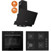 Resim Ferre Flowart Serisi(QBL63CS SC405 D063) Ankastre Set 