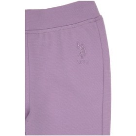Resim U.S. Polo Assn. Kız Çocuk Lila 3/4 Boy İnterlok Tayt 50306792-VR034 