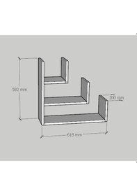 Resim Emkawood Emkawood Core Duvar Rafı 