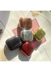 Resim Ekılıf - Apple Uyumlu AirPods 3. Nesil - Kılıf Darbelere Karşı Dayanıklı Silikon Kılıf Airbag 08 - Gümüş 