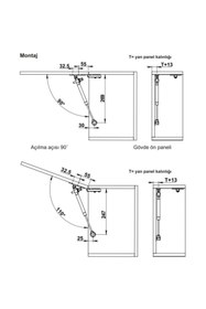 Resim Hafele Notus Plus Gazlı Piston Frenli 120n 
