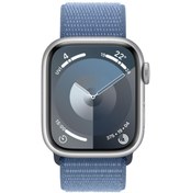 Resim Apple Watch S9 41mm Silver Al Winter Blue SL GPS MR903TU/A 