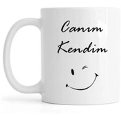 Resim Öz Kupa Canım Kendim Yazılı Kupa Bardak 