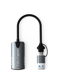 Resim Type-c To Usb 2in1 Video Capture Yakalama Kartı Hdmı To Type-c 