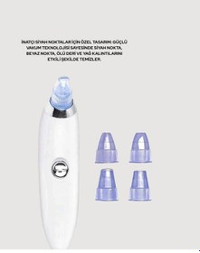Resim Usb Destekli 4 Başlıklı Siyah Nokta Vakum Cihazı - Gözenek Temizleyici Ve Cilt Yenileyici Bakım Aleti 