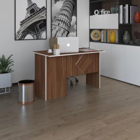 Resim Kenzlife ofis masası yoko ono cvz sağ 75*150*60 kilitli kapaklı dolap eşkenar bilgisayar çalışma masası 