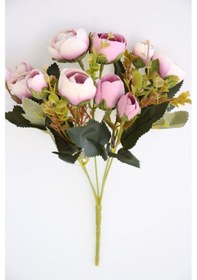 Resim Brüksel Şakayık Gül Demeti Açık Mor Mor 