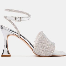 Resim Ally Kadın Gümüş Topuklu Ayakkabı Gümüş 