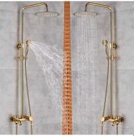 Resim Banyo Bataryası Duş Seti Gold Altın Dore Özel Seri Yeni Model 