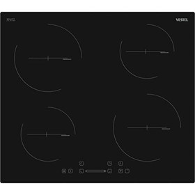 Resim VESTEL Ao-6470 S Siyah Cam Indüksiyonlu Ankastre Ocak 