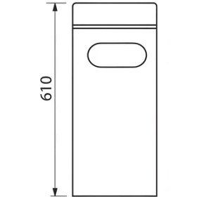 Resim Soho Paslanmaz Kolon Küllük Dış Mekan Sigaralık Ayaklı Yuvarlak Küllük 