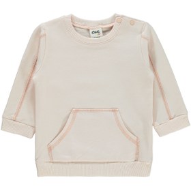 Resim Civil Baby Kız Bebek Sweatshirt 6-18 Ay Açık Somon 