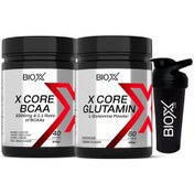 Resim Bcaa Şeftali & Armut Mix Aroma - 400 Gr - 40 Servis + Glutamine Vişne Aromalı - 420 Gr - 60 Servis Karışık Meyve 