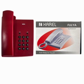 Resim KAREL Fulya Masaüstü Telefon Bordo 