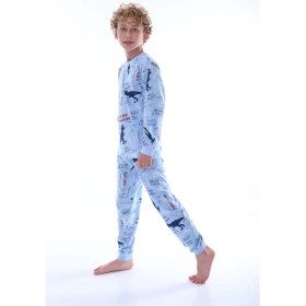 Resim Zuzunga Süper Kahraman Örümcek Adam Desenli %100 Pamuk Erkek Çocuk Pijama Takımı 
