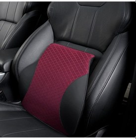 Resim Sones Dört Mevsim Nefes Alabilen Hafızalı Köpük Araba Bel Yastığı Polyester Yastık Kırmızı 