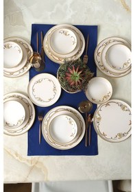 Resim Keramika Bronze Bloom Yemek Takımı 18 Parça 6 Kişilik 22926-27-29 Çok Renkli 