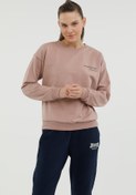 Resim W-ANNA C NECK SLOGAN SWEA Kum Kadın Sweatshirt 