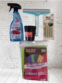Resim Sarp Oto Bakım Seti Buz Çözücü,mikro Fiber Eldiven, Oto Küllük,oto Kokusu,camsil Plastik 20cm 