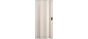 Resim Faran Dekorasyon 87 x 215 Beyaz Renk Camsız Pvc Akordiyon Katlanır Kapı – Frnakmodel-08 