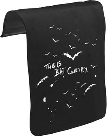 Resim Bat Country Unisex Siyah Tak-Çıkar Postacı Çanta Kapağı CK-713 