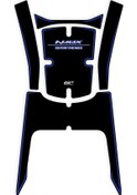 Resim Gp Kompozit Yamaha Nmax 125 / 155 2025 Uyumlu Tank Pad Mavi 