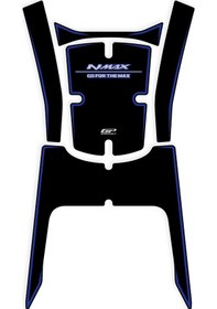 Resim Gp Kompozit Yamaha Nmax 125 / 155 2025 Uyumlu Tank Pad Mavi 