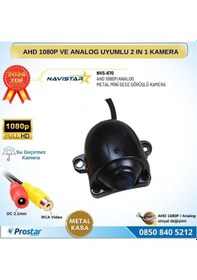 Resim Metal Mini Kasa Ahd 1080p Ve Analog Pal Çevirilebilir Starlight Gece Görüşlü Yön Ayarlanabilir Araç Kamerası 