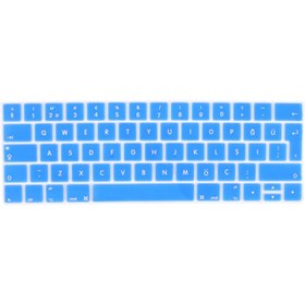 Resim ARABULALACA Apple Macbook Pro 13.3' 2020 Turkuaz Silikon Klavye Koruyucu Touchbar 