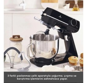Resim Karaca 7 Litre Paslanmaz Çelik Kulplu Hazne Dijital Kontrol Premıum Döküm Gövde 1800W Kıyma-Sucuk Makinesi & Mutfak Şefi 