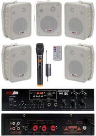 Resim Lastvoice Large Plus Paket-4 Hoparlör Ve Anfi Anons Ses Sistemi Seti 