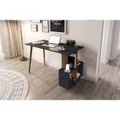 Resim lagomood Side Çalışma Masası Antrasit & Ceviz 