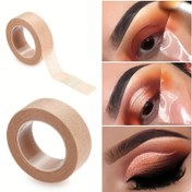 Resim 1/3/5 adet Nefes Alabilir Kolay Göz Farı Güzelleme Bantı, 1,2cm*4,5m Göz Farı Koruyucu, Kaymaz Hafif Bej, Doğal Göz Farı Sticker, Göz Makyajı Yardımcısı Aracı, Göz Makyajı Tamamlama Yama, Kirpik Uygulama Aracı, Elektriksiz 