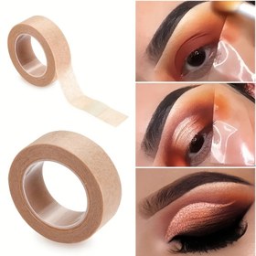 Resim 1/3/5 adet Nefes Alabilir Kolay Göz Farı Güzelleme Bantı, 1,2cm*4,5m Göz Farı Koruyucu, Kaymaz Hafif Bej, Doğal Göz Farı Sticker, Göz Makyajı Yardımcısı Aracı, Göz Makyajı Tamamlama Yama, Kirpik Uygulama Aracı, Elektriksiz 