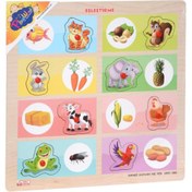 Resim NW NessiWorld ONY-360-361 Onyıl, Ahşap Tutmalı Eşleştirme - Hangi Hayvan Ne Yer 