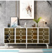 Resim Aden Konsol Beyaz-altın 