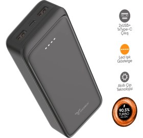 Resim Lucatech Asus Zenbook 13 / Zenbook 14 / Zenbook 15 Uyumlu 25.000 Mah 48W Turbo Powerbank 
