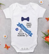 Resim Bitmeyenkartus Bk Kids Isimli Sünnet Tasarımlı Bebek Body Zıbın - Model 3 Çok Renkli 