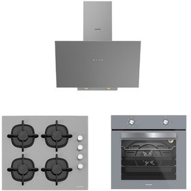 Resim Silverline BO65E1S01 - CS5343S01 - 3481 Flam 60 Gri Ankastre Set 