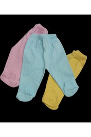 Resim özdemirli bebe Patikli Alt Pijama Ayaklı 3 Lü Paket 