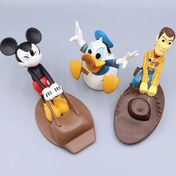 Resim Mickey Mouse, Woody ve Donald Duck Kapı Durdurucu - Mat Bitiş, Plastik, Oturma Odası, Mutfak, Yatak Odası Dekoru için İdeal, Mükemmel Tatil Hediyesi 