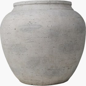Resim Yuvarlak Gövde Saksı Beyaz S 36X36X32cm 