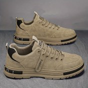 Resim Erkekler için Günlük Sneakerlar - Çok Yönlü & Şık, Bağcıklı, Kaymaz Kauçuk Taban, Tüm Mevsimler için Nefes Alabilir Kumaş Astar 
