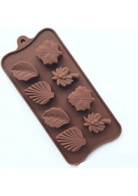 Resim Silikon Kalıp Farklı Yaprak Kalıbı 8 Li 