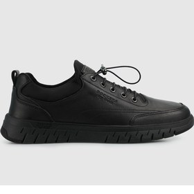 Resim Dockers Siyah Deri Erkek Sneaker 