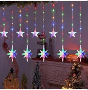Resim Tatil Led Işık Dizisi Peri Renkli Işık 8 Mod Ab Fişi Açık Bahçe Düğün Ev Odası Dekorasyon Lambası Ab Fişi Yıldızlar 
