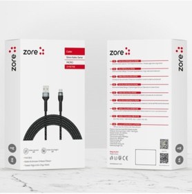 Resim Zore Shira Serisi Micro Usb Kablo 3 Metre-Siyah-Siyah 